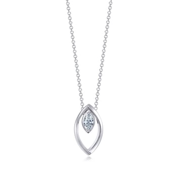 'Collar Play' 18K White Gold Diamond Necklace