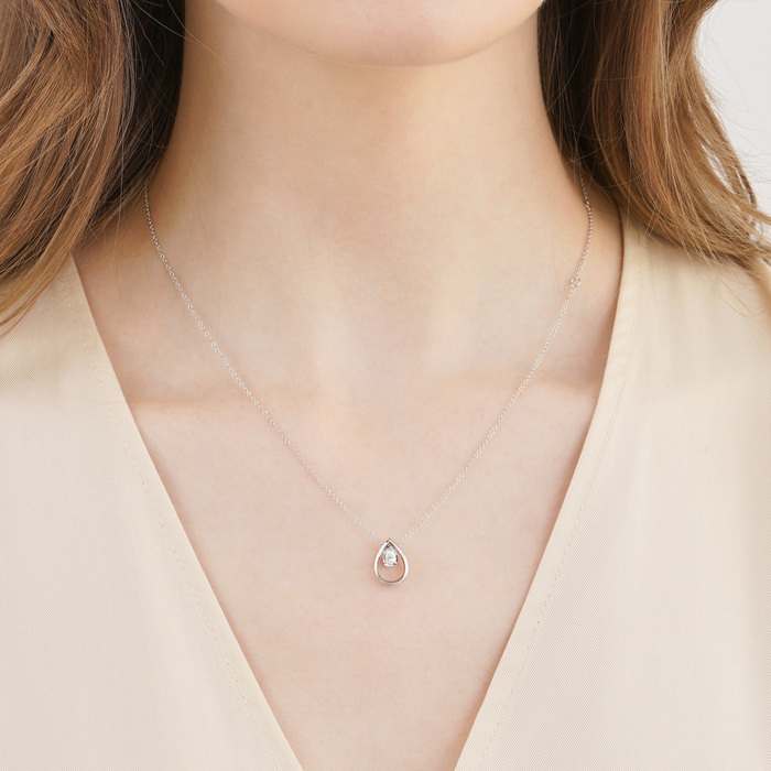 18K White Gold Necklace | Chow Sang Sang Jewellery | Let's Play | 92517U - 2