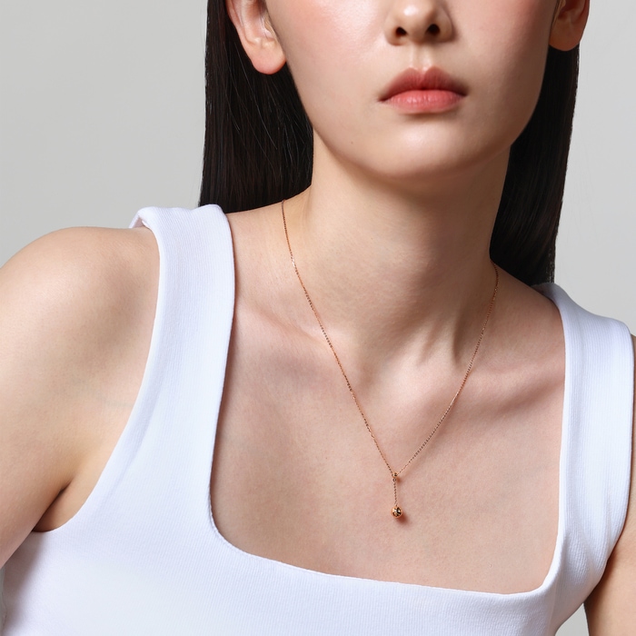 18K Rose Gold Necklace | Chow Sang Sang Jewellery | Minty Collection | 92532N - 3