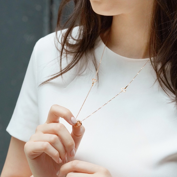 18K玫瑰金 頸鍊 | 周生生珠寶 | 薄荷系列 | 92632N - 3