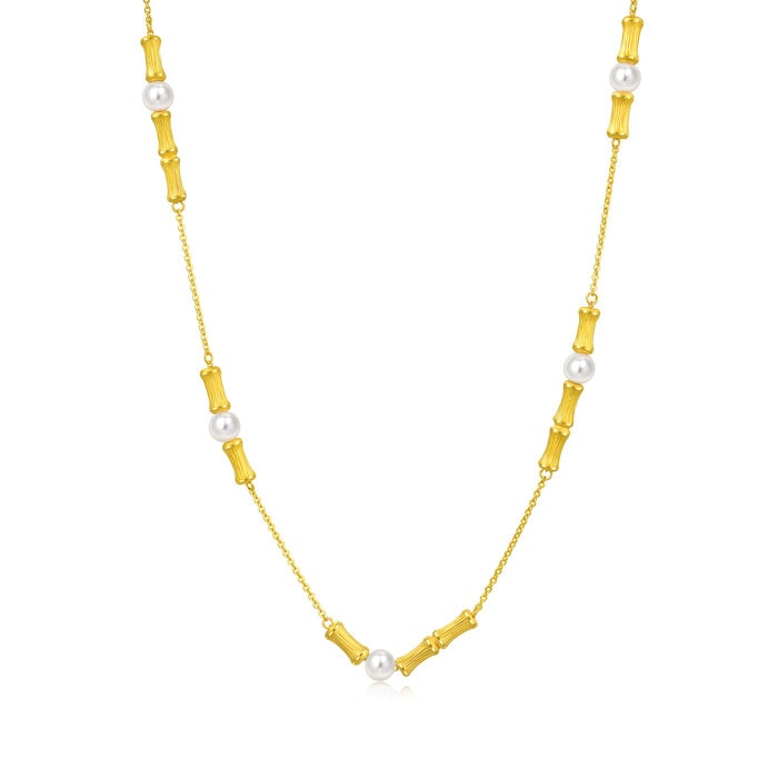 Cultural Blessings - 'Blossom' 999 Gold Necklace | 92672N(47