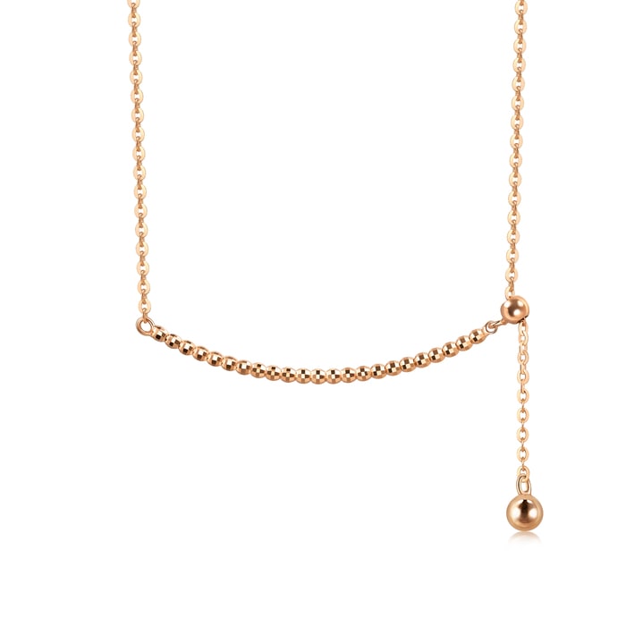 18K Rose Gold Necklace | Chow Sang Sang Jewellery | Minty Collection | 92676N - 4