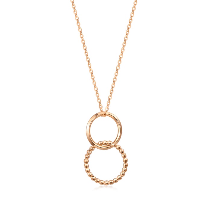 18K Rose Gold Necklace | Chow Sang Sang Jewellery | Minty Collection | 92683U - 5