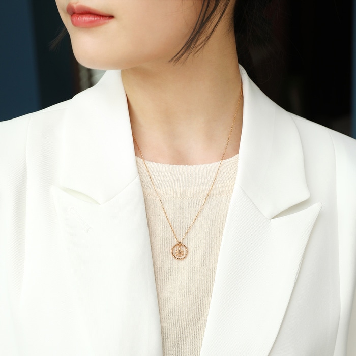 18K Rose Gold Necklace | Chow Sang Sang Jewellery | Minty Collection | 92690N - 2