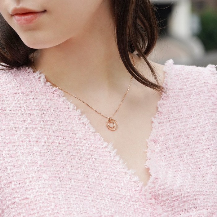 18K Rose Gold Necklace | Chow Sang Sang Jewellery | Minty Collection | 92692N - 3