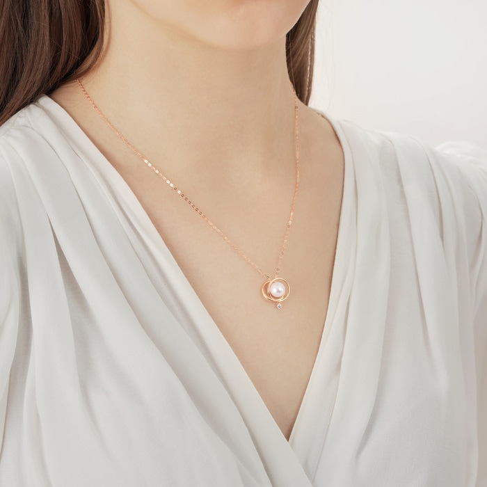 18K Rose Gold Necklace | Chow Sang Sang Jewellery | Daily Luxe | 92723U - 2