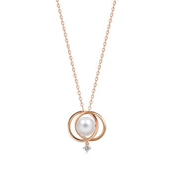 18K Rose Gold Akoya Pearl Necklace