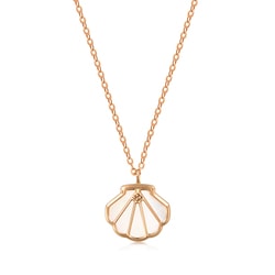 'Wishes' 18K Rose Gold Shell Necklace