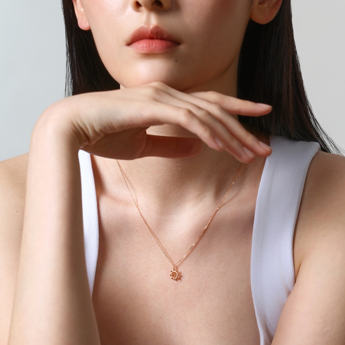 18K Rose Gold Necklace | Chow Sang Sang Jewellery | Minty Collection | 92786N - 3