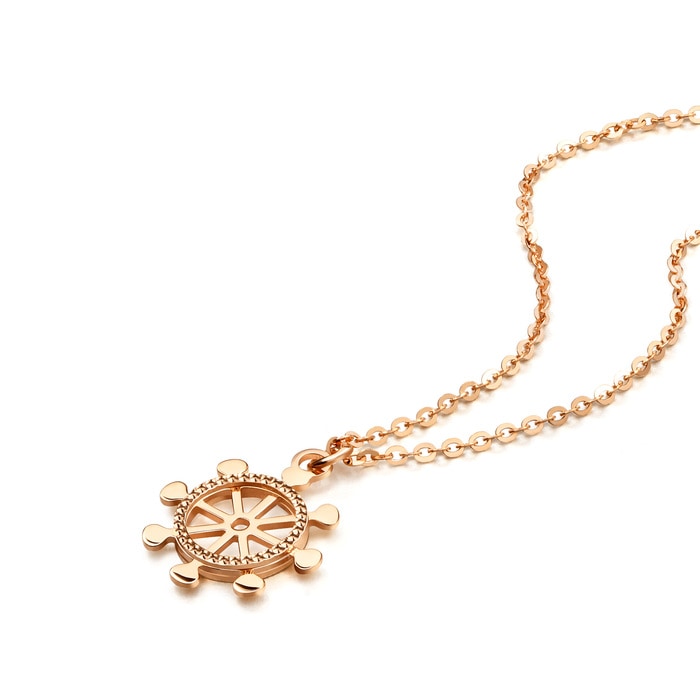 18K Rose Gold Necklace | Chow Sang Sang Jewellery | Minty Collection | 92786N - 4