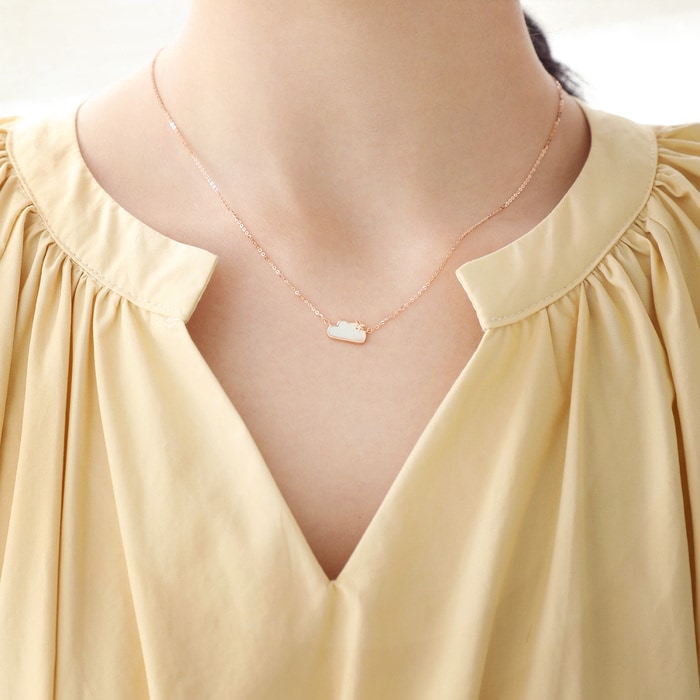 18K Rose Gold Necklace | Chow Sang Sang Jewellery | Minty Collection | 92827N - 2