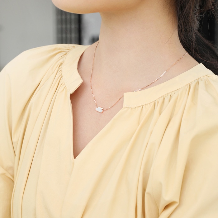 18K Rose Gold Necklace | Chow Sang Sang Jewellery | Minty Collection | 92827N - 3
