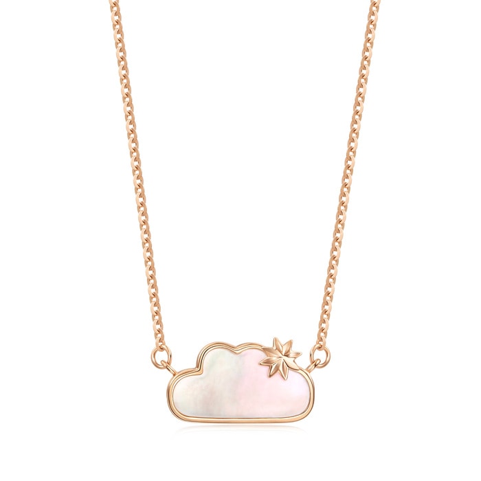 18K Rose Gold Necklace | Chow Sang Sang Jewellery | Minty Collection | 92827N - 1