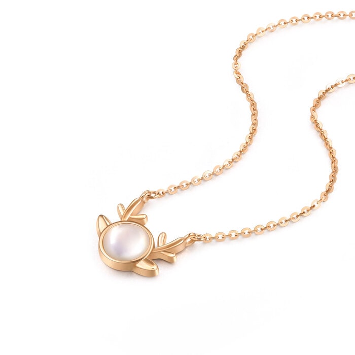 18K Rose Gold Necklace | Chow Sang Sang Jewellery | Minty Collection | 92828N - 4