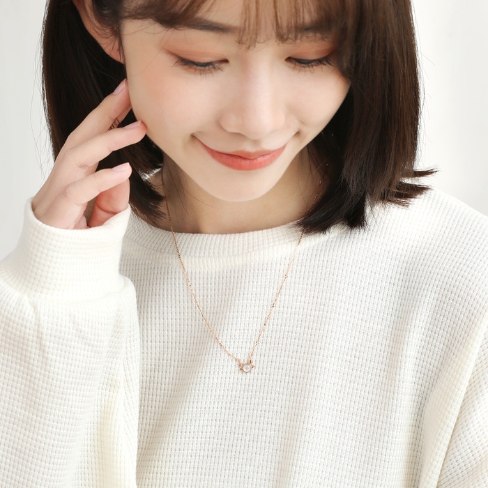 18K Rose Gold Necklace | Chow Sang Sang Jewellery | Minty Collection | 92828N - 3