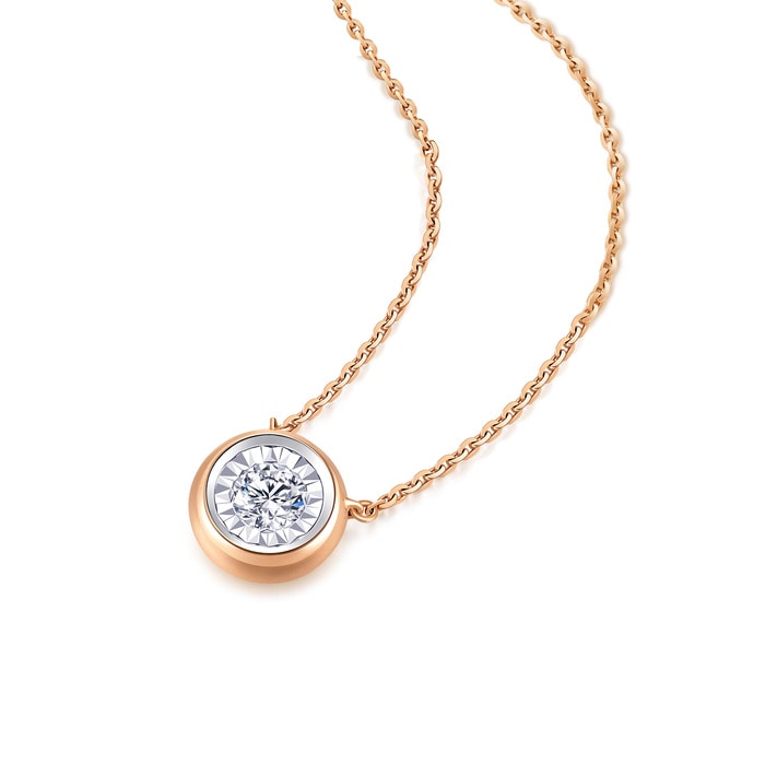 18K White & Rose Gold Necklace | Chow Sang Sang Jewellery | Daily Luxe | 92877N - 4