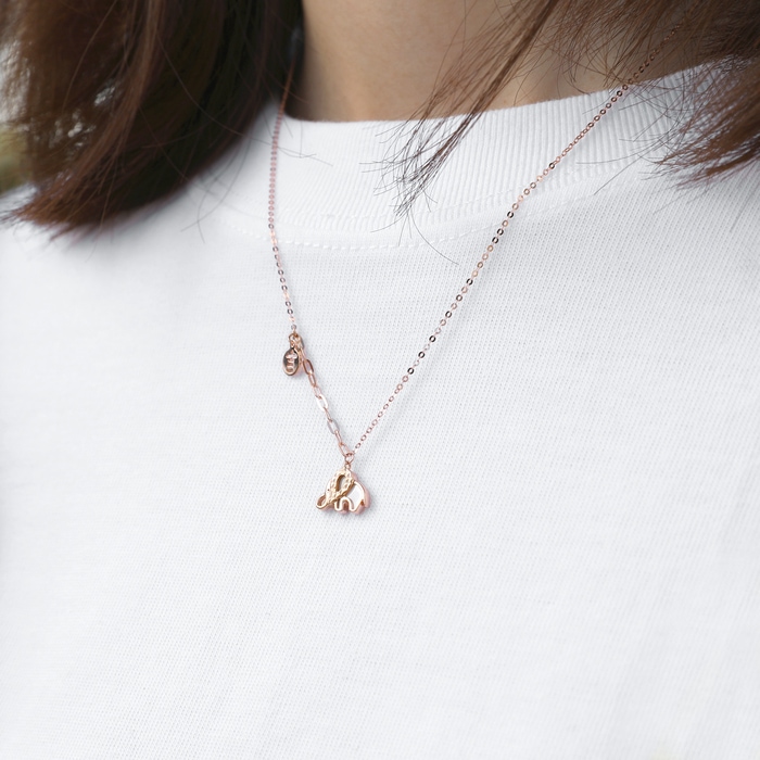 18K玫瑰金 頸鍊 | 周生生珠寶 | 薄荷系列 | 92892N - 3