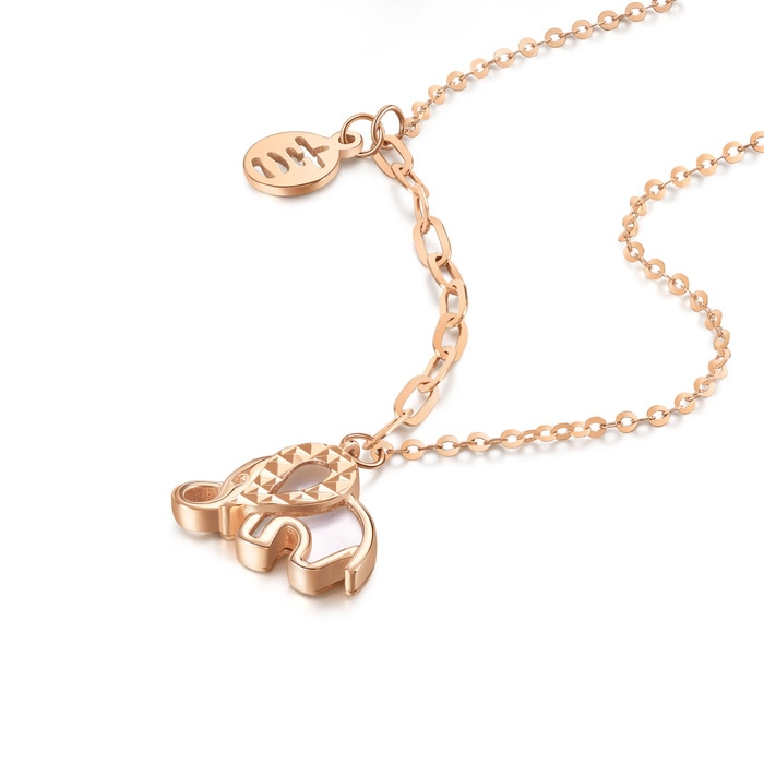 18K玫瑰金 頸鍊 | 周生生珠寶 | 薄荷系列 | 92892N - 4