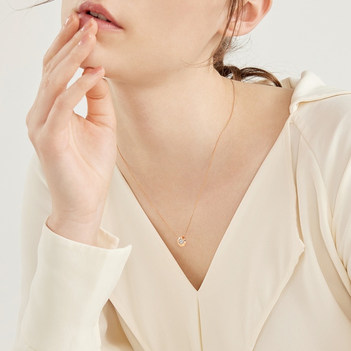 18K White & Rose Gold Necklace | Chow Sang Sang Jewellery | Daily Luxe | 93022N - 3