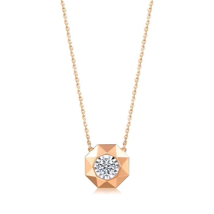 18K White & Rose Gold Necklace | Chow Sang Sang Jewellery | Daily Luxe | 93022N - 1