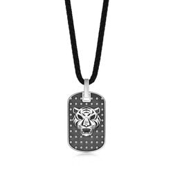 'Belief' Sterling Silver Tiger Necklace