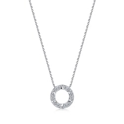 'Timeless' 18K White Gold Diamond Necklace