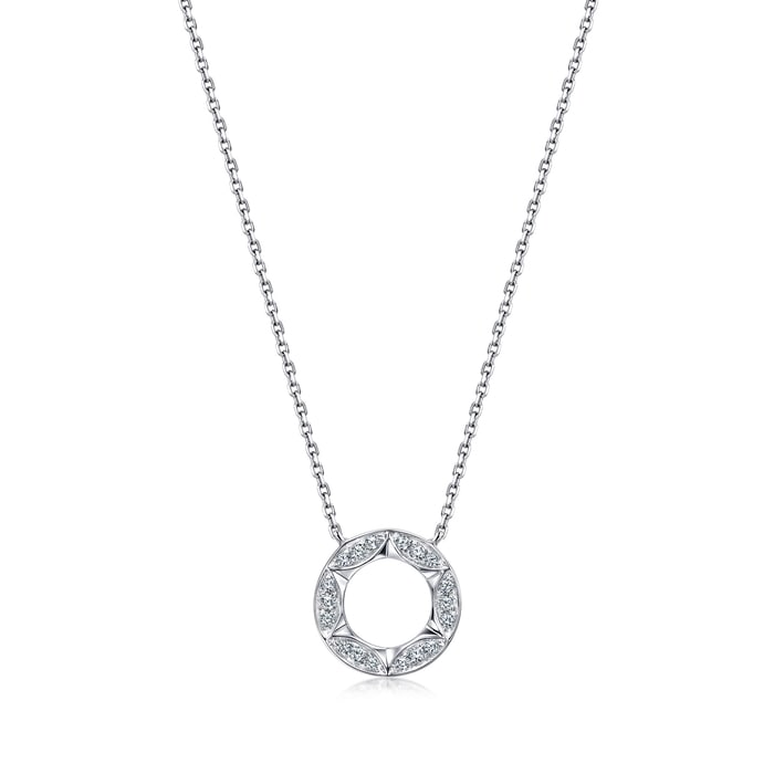 18K White Gold Necklace | Chow Sang Sang Jewellery | 93057N - 1
