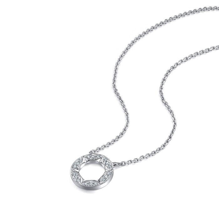 18K White Gold Necklace | Chow Sang Sang Jewellery | 93057N - 5