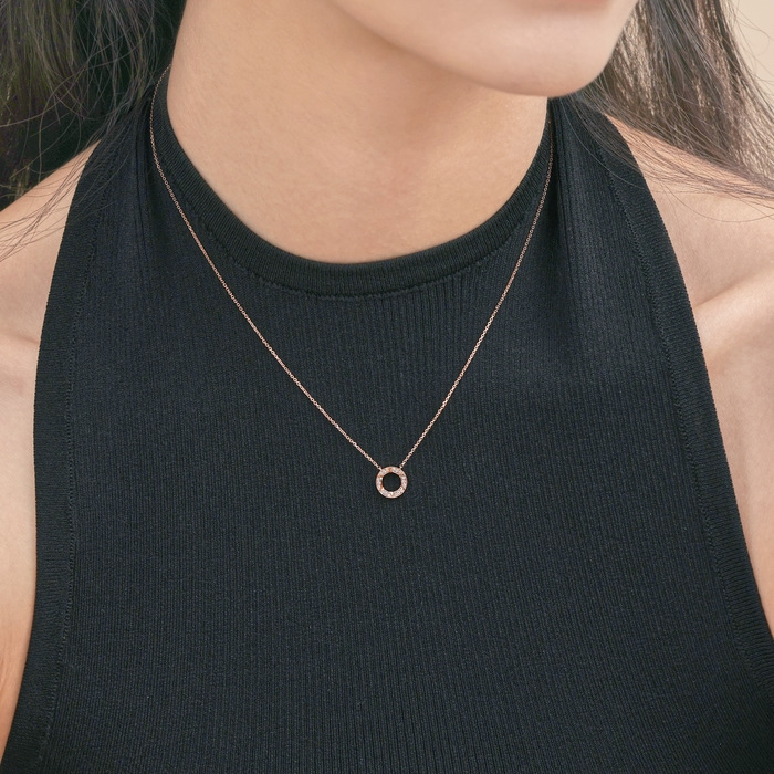 18K Rose Gold Necklace | Chow Sang Sang Jewellery | 93057N - 2