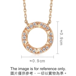 'Timeless' 18K Rose Gold Diamond Necklace