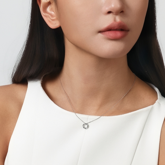 18K White Gold Necklace | Chow Sang Sang Jewellery | 93057N - 2