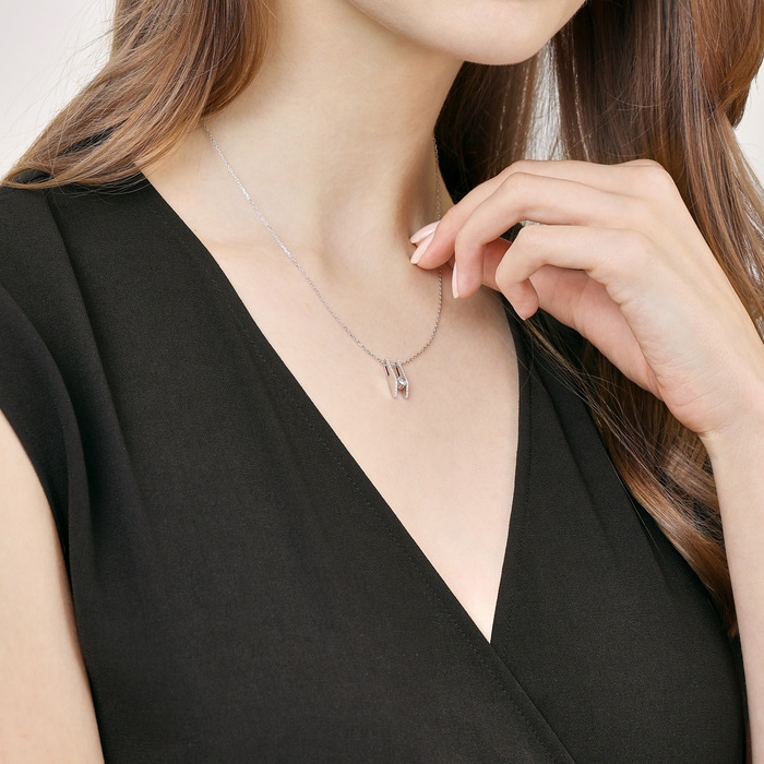 18K White Gold Necklace | Chow Sang Sang Jewellery | Daily Luxe | 93079U - 3