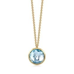'Jaipur' 18K Yellow Gold Topaz Necklace