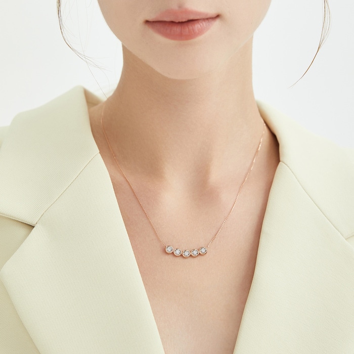 18K白色黄金及玫瑰金 頸鍊 | 周生生珠寶 | Daily Luxe | 93106N - 2