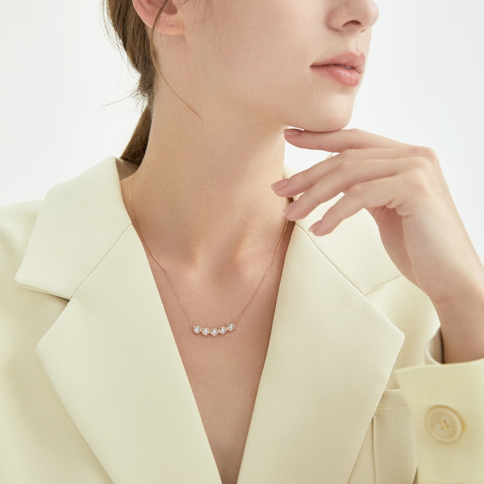 18K白色黄金及玫瑰金 頸鍊 | 周生生珠寶 | Daily Luxe | 93106N - 3