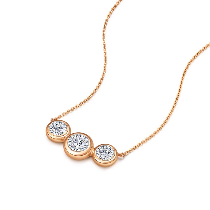 18K白色黄金及玫瑰金 頸鍊 | 周生生珠寶 | Daily Luxe | 93180N - 4