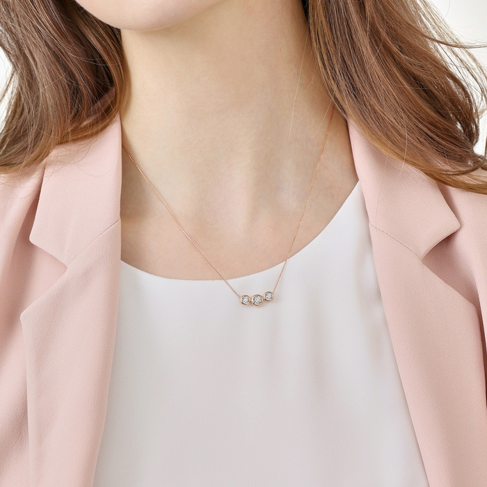 18K白色黄金及玫瑰金 頸鍊 | 周生生珠寶 | Daily Luxe | 93180N - 2