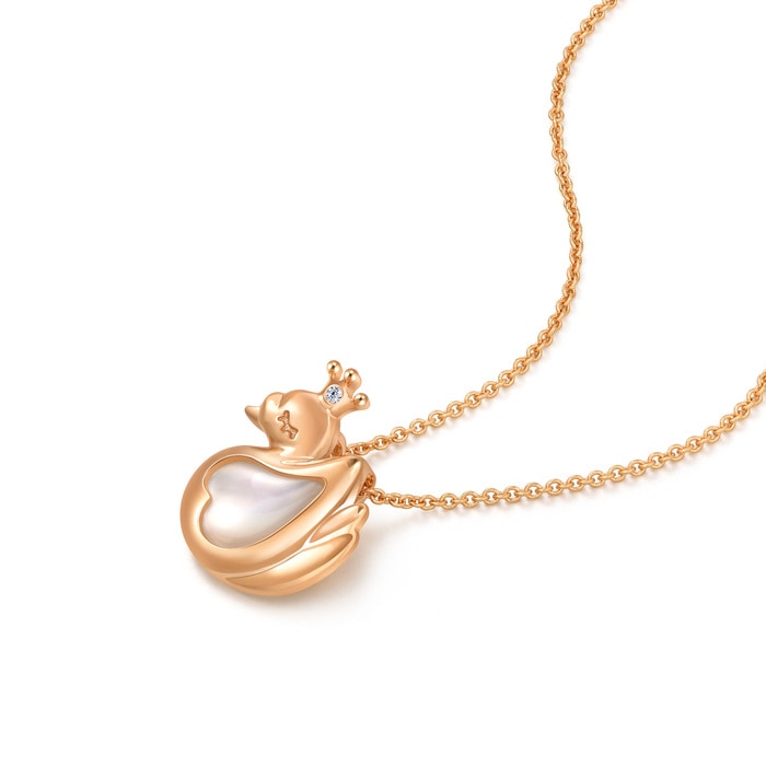 18K Rose Gold Necklace | Chow Sang Sang Jewellery | Minty Collection | 93185U - 4