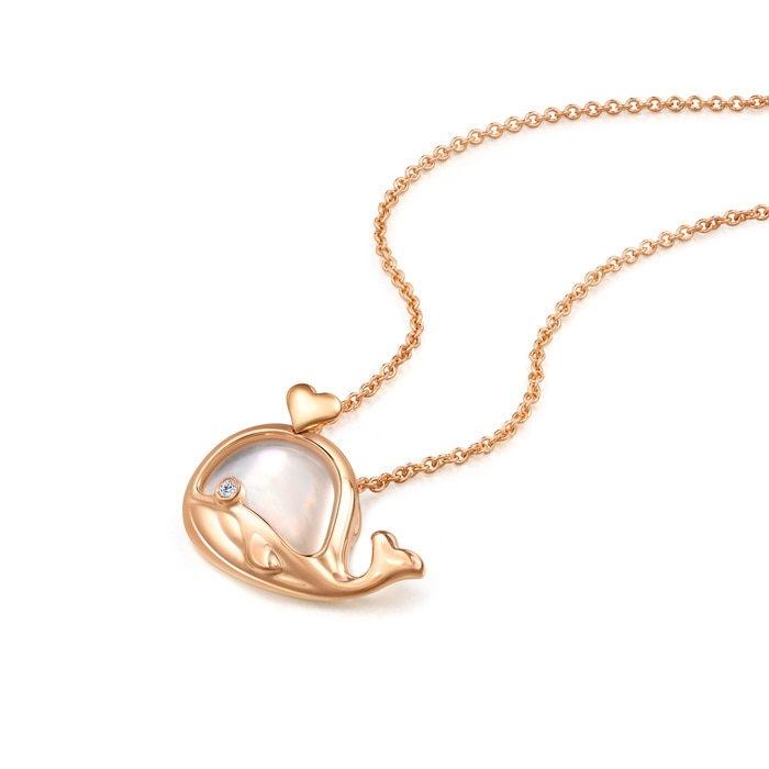18K Rose Gold Necklace | Chow Sang Sang Jewellery | Minty Collection | 93187U - 4