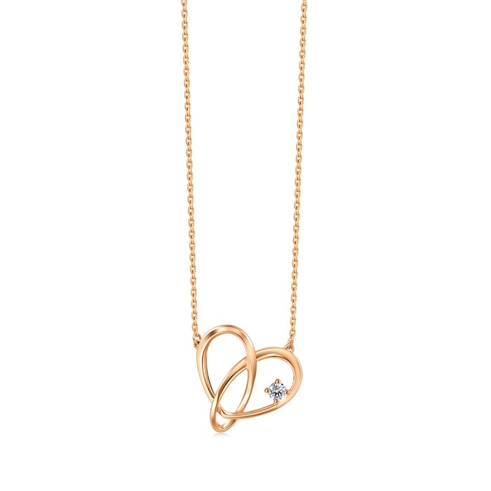 18K Rose Gold Necklace | Chow Sang Sang Jewellery | 93203N - 1