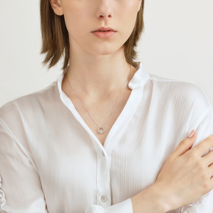 18K白色黄金 頸鍊 | 周生生珠寶 | Diamond Symphony「鑽之頌」 | 93312U - 3