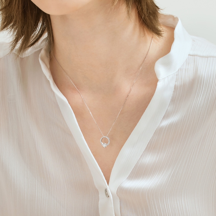 18K白色黄金 頸鍊 | 周生生珠寶 | Diamond Symphony「鑽之頌」 | 93312U - 2