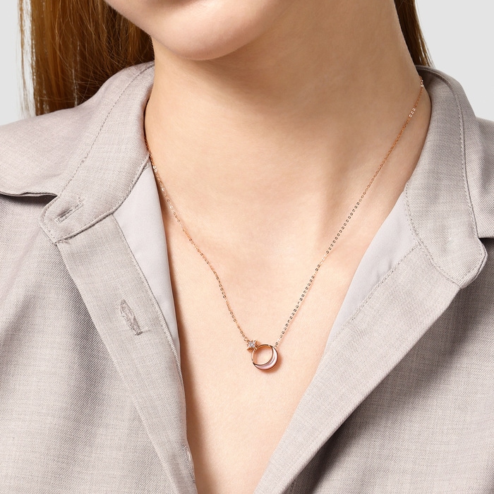 18K Rose Gold Necklace | Chow Sang Sang Jewellery | Minty Collection | 93316N - 2