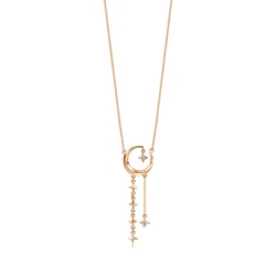 18K Rose Gold Diamond Necklace
