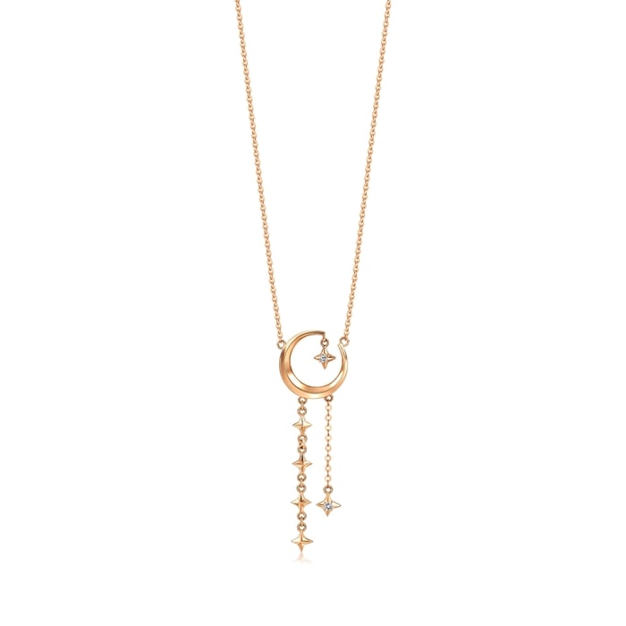 18K Rose Gold Necklace | Chow Sang Sang Jewellery | Minty Collection | 93318N - 1