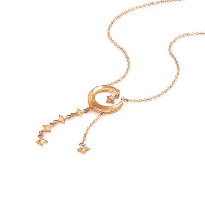 18K Rose Gold Necklace | Chow Sang Sang Jewellery | Minty Collection | 93318N - 4