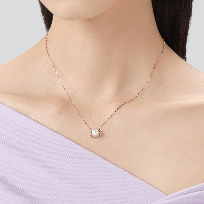 18K玫瑰金 頸鍊 | 周生生珠寶 | La Pelle | 93355N - 2