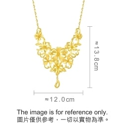 'Floral' 999.9 Gold Necklace