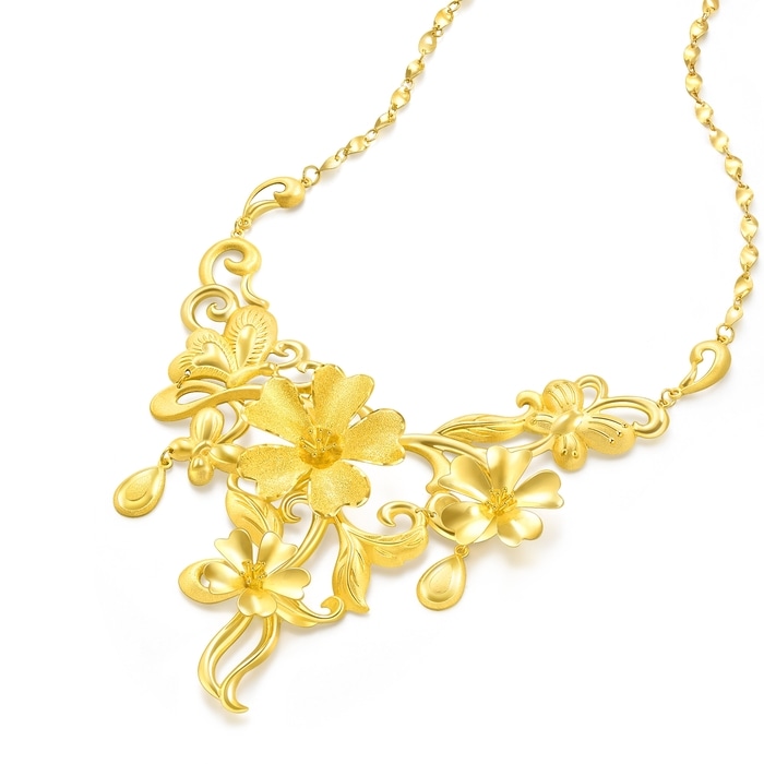 999.9黃金 頸鍊 | 周生生珠寶 | 生生有囍 | 93377N - 3