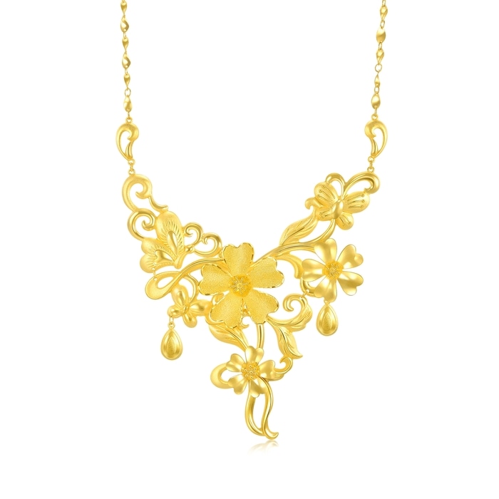 999.9黃金 頸鍊 | 周生生珠寶 | 生生有囍 | 93377N - 1